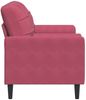 vidaXL 2-Sitzer-Sofa mit Zierkissen Weinrot 140 cm Samt 3278223 Bild 4