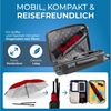 STYNGARD Reise Sonnenschirm mit UV Schutz 50+ [155 cm ⌀] - Strandschirm Sonnenschirm Strand mit Abspannleinen Modell NIZZA Bild 3