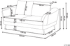 Sofa 2-Sitzer KJAER Chenillegewebe Taupe Bild 2
