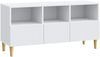 vidaXL TV-Schränk mit Schubladen Weiß 102 x 34,5 x 50 cm Holzwerkstoff 894675 Bild 2
