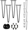 relaxdays Tischbein 4er Set Hairpin Legs mit 2 Streben, 45 cm - 2 Stangen Bild 5
