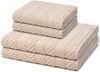 Ross Sensual Skin Zopf 4 tlg. Frottier-Set - 2 X Handtuch (50 X 100cm), 2 X Duschtuch (75 X 140cm) - 500 g/m2 - Natur Bild 1