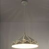 LED Hängeleuchte mit Muster Lampenschirm, weiß, 40 cm Bild 5