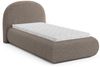 Beautysofa Polsterbett MOTTI 90x200 mit Bettkasten und gepolstertem Kopfteil (mehrere Farben, Bouclé-Stoff), wahlweise ohne Matratze oder mit Matratze Bild 2