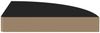 vidaXL Eck-Schweberegal Schwarz 25x25x3,8 cm MDF 323898 Bild 4