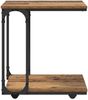 vidaXL Beistelltisch mit Regal Altholz 50 x 35 x 55.5 cm Holzwerkstoff 881177 Bild 5