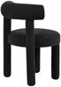 Livin Hill Leith LET77BLK Gepolsterter Stuhl, Bouclé-Stoff;Basis: Sperrholz aus Pappelholz, 80 x 58 x 62 cm Bild 4