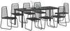 vidaXL Garten Essgruppe 9 pcs Schwarz Pulverbeschichteter Stahl 3379393 Bild 3