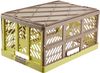 keeeper Stabile Profi-Klappbox mit Soft-Touch Griffen, 54 x 37 x 28 cm, 45 l, Ben, Grün/Taupe Bild 3