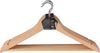 Koopman Kleiderbügel Holzbügel Hosenbügel Holz Metall Braun Hosenstange, (6-tlg), Hosenstange, Garderobenbügel, Holzbügel, Holz Bild 5