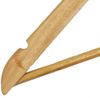 Koopman Kleiderbügel Holzbügel Hosenbügel Holz Metall Braun Hosenstange, (6-tlg), Hosenstange, Garderobenbügel, Holzbügel, Holz Bild 2