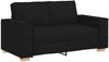 vidaXL 2-Sitzer Sofa Schwarz 120 cm Stoff 4104972 Bild 2