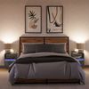 vidaXL Wand-Nachttische mit LED-Leuchten 2 Stk. Betongrau 3307982 Bild 4