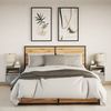 vidaXL Wand-Nachttische mit LED-Leuchten 2 Stk. Betongrau 3307982 Bild 5