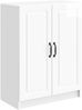 vidaXL Sideboard Hochglanz Weiß 66 x 34,5 x 87 cm Holzwerkstoff 895739 Bild 2