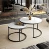 Lookway Couchtisch SELAVI 2er Tisch-Set mit Metallgestell (2er Set), Durchmesser: ⌀80 cm und ⌀60 cm Bild 3