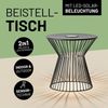 Lumaland Korbtisch mit LED-Beleuchtung 3,7V schwarz Bild 2