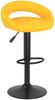 Barhocker KALSII höhenverstellbar 2er Set Senfgelb Samt | Barstühle drehbar Küchenhocker Thekenhocker für Küche Hausbar Bild 3