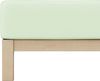Schlafgut 'Pure' Spannbettlaken, Gummizug: rundum, für Matratzen bis 30cm Höhe, Bio-Baumwolle mit Elasthan, Green Light, S 90x190 cm - 100x220 cm Bild 4