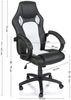 Tresko Racing Chefsessel Bürostuhl Drehstuhl Schalensitz Bürosessel Schreibtischstuhl schwarz/weiß Bild 2