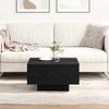 vidaXL Couchtisch Schwarz Eichen-Optik 55 x 55 x 31 cm 862993 Bild 4