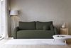 Selsey 'Nubelle' Sofa 3-Sitzer mit Schlaffunktion & Stauraum, Chenille, dunkelgrün Bild 2