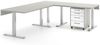 Schreibtischplatte vito Vary - 150 cm, Grau, 150 x 16 x 80 cm Bild 2