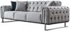 Villa Möbel Sofa Nova, 3-Sitzer 1 Teile, mit Relax-/Bettfunktion durch umklappbare Rückenlehne Bild 5