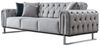 Villa Möbel Sofa Nova, 3-Sitzer 1 Teile, mit Relax-/Bettfunktion durch umklappbare Rückenlehne Bild 4