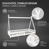 ML-DESIGN Spielbett Hausbett Tipi Zeltbett inkl. Lattenrost Bodenbett Kinder Himmelbett, Abenteuerbett mit Rausfallschutz Zelt Bett Kiefer Weiß Kinderhaus Bild 4