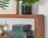Kadima Design Wandregal Set "Teko Cubes": 3-teilig, abgerundete Ecken, hohe Belastbarkeit, Massivholz. Braun, 80x15x20 cm Bild 5