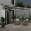 vidaXL Markise Manuell mit LEDs Anthrazit & Weiß 600x350 cm 3215821 Bild 3