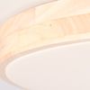 Brilliant LED Deckenleuchte Slimline D 50 cm, 3800 lm, 3000-6500 K, CCT, dimmbar, Holz hell/weiß Bild 3