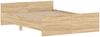 vidaXL Bettgestell mit Kopf- und Fußteil Sonoma-Eiche 135x190 cm 3203791 Bild 4
