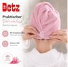 Betz Turban-Handtuch mit Knopf BERLIN Kopfhandtuch Haarturban, (2-St), mit Knopfverschluss Bild 4