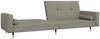 vidaXL Schlafsofa 2-Sitzer mit 2 Kissen Hellgrau Samt 375749 Bild 5
