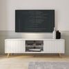Selsey Bello Schrank/TV Lowboard, Melamine, Weiß, 135 cm Bild 2