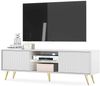 Selsey Bello Schrank/TV Lowboard, Melamine, Weiß, 135 cm Bild 4