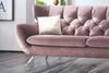 KAWOLA Sofa CHARME 3-Sitzer Velvet roségrau 94 x 95 x 225 cm Bild 4