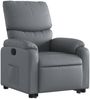 vidaXL Relaxsessel mit Aufstehhilfe Grau Kunstleder 3204889 Bild 4