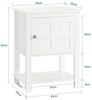SoBuy FBT113-W Nachttisch, MDF, Lackiert, Weiß, 45 x 60 x 35 cm Bild 3