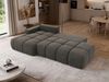 Ecksofa LORAN L mit Schlaffunktion und Bettkasten, Freistehendes Ecksofa mit Wellenfederung, DL-System, Große Liegefläche - Dunkelgrau Velvet Bild 5