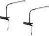 2er SET LED Klemmlampen Schwarz dimmbar & 3 Lichtfarben, Höhe 38-69cm Bild 2