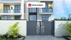 Vente-unique - LABRIT II Eingangstor Metall Grau - B 4,5 cm x H 164,05 cm x L 351 cm Bild 2