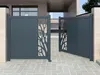 Vente-unique - LABRIT II Eingangstor Metall Grau - B 4,5 cm x H 164,05 cm x L 351 cm Bild 3