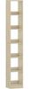 Bücherregal, 6-Tier Bücherschrank, Würfelregal, Modernes offenes Regal aus Holz, Aufbewahrungsregale und Präsentationsregale für Wohnzimmer, Home Office, Schlafzimmer, Eichenbeige Bild 2