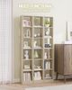 Bücherregal, 6-Tier Bücherschrank, Würfelregal, Modernes offenes Regal aus Holz, Aufbewahrungsregale und Präsentationsregale für Wohnzimmer, Home Office, Schlafzimmer, Eichenbeige Bild 5