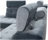 robin SOFA PARIS Stoff Azur/Silber 240x165x90 cm (H 90 x T 165 x B 240 cm) Bild 2
