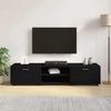 vidaXL Holzschrank Wandmontiert Schwarz 150 x 39 x 30 cm Holzwerkstoff 880232 Bild 4