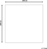 Teppich Wolle beige braun 200 x 200 cm Kurzflor EZINE Bild 2